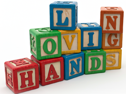loving hands blocks for website AI